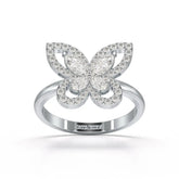 0.8 CT Classic Butterfly Lab Diamond Ring