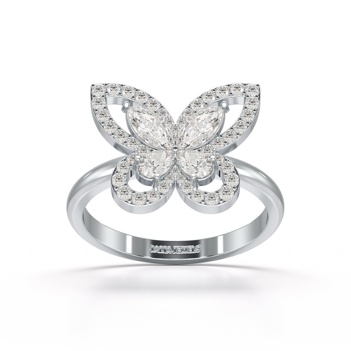 0.8 CT Classic Butterfly Lab Diamond Ring