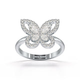 0.8 CT Classic Butterfly Lab Diamond Ring