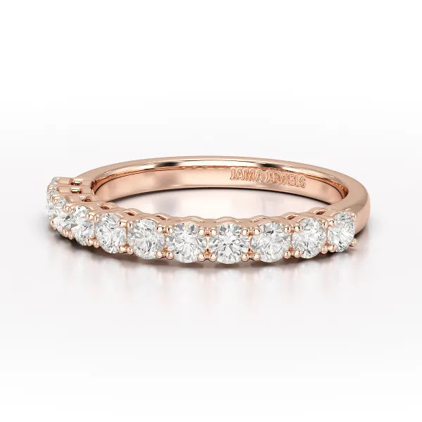0.8 CT Classic Round Lab Diamonds Engagement Ring - Jama Jewels