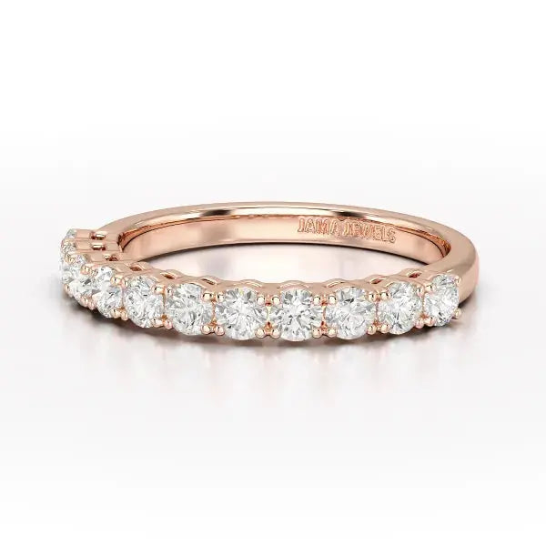 0.8 CT Classic Round Lab Diamonds Engagement Ring - Jama Jewels