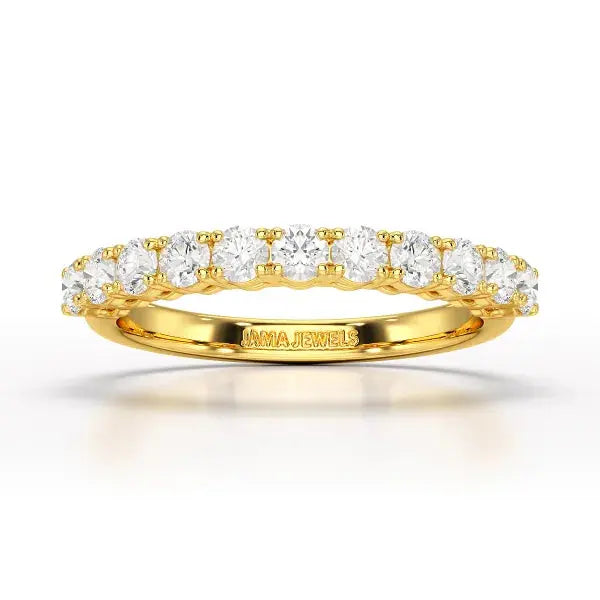 0.8 CT Classic Round Lab Diamonds Engagement Ring - Jama Jewels