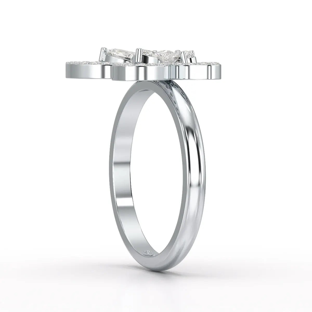 0.8 CT Classic Butterfly Lab Diamond Ring
