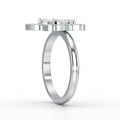 0.8 CT Classic Butterfly Lab Diamond Ring
