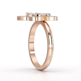 0.8 CT Classic Butterfly Lab Diamond Ring