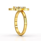 0.8 CT Classic Butterfly Lab Diamond Ring