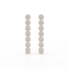 0.95 CT Dangle & Drop Lab Diamond Earrings - Jama Jewels