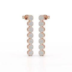 0.95 CT Dangle & Drop Lab Diamond Earrings - Jama Jewels
