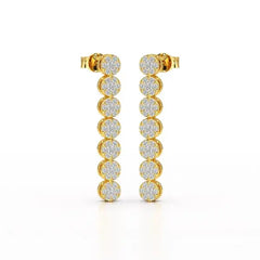 0.95 CT Dangle & Drop Lab Diamond Earrings - Jama Jewels