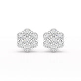 0.97 CT Round Cut Lab Diamond Stud Earring