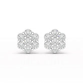 0.97 CT Round Cut Lab Diamond Stud Earring Jama Jewels