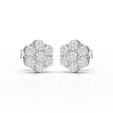 0.97 CT Round Cut Lab Diamond Stud Earring