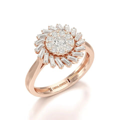 0.97 CT Taper Lab Diamond Ring Jama Jewels
