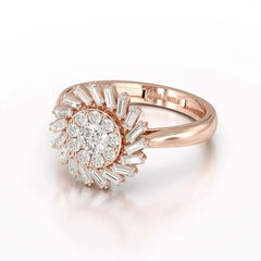 0.97 CT Taper Lab Diamond Ring Jama Jewels