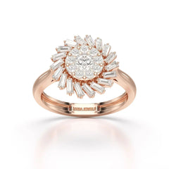 0.97 CT Taper Lab Diamond Ring Jama Jewels