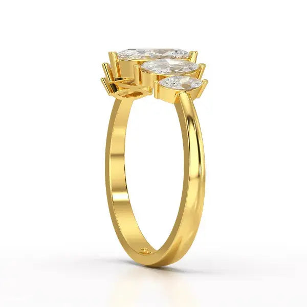 0.98 CT Marquise Lab Diamond Ring