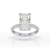 4.36 CT Radiant Lab Diamonds Engagement Ring - Jama Jewels