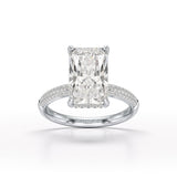 4.36 CT Radiant Lab Diamonds Engagement Ring - Jama Jewels
