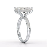 4.36 CT Radiant Lab Diamonds Engagement Ring - Jama Jewels