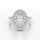 6.1 CT Oval Cut Lab Diamond Wedding Ring - Jama Jewels