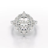 4.95 Carat Round Pear Lab Diamond Ring - Jama Jewels