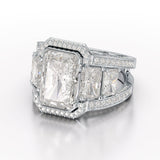 Radiant 9.68 Carat Lab Grown Diamond Wedding Ring - Jama Jewels