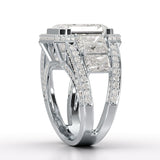 Radiant 9.68 Carat Lab Grown Diamond Wedding Ring - Jama Jewels