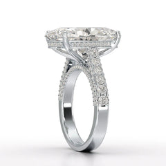 12.06 Carat Oval Cut Lab Diamond Engagement Ring - Jama Jewels