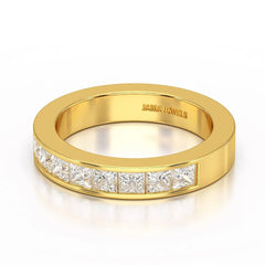 1.07 CT Princess Cut Lab Diamond Ring