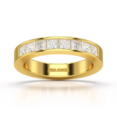 1.07 CT Princess Cut Lab Diamond Ring