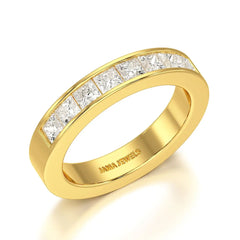 1.07 CT Princess Cut Lab Diamond Ring