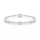 Lab Diamond Simple Round Cut 1.07 CT Bracelet