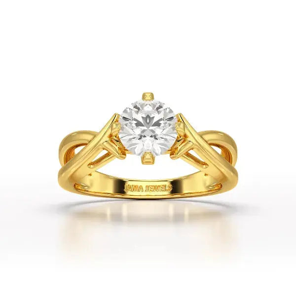 1 CT Solitaire Lab Diamond Engagement Ring - Jama Jewels