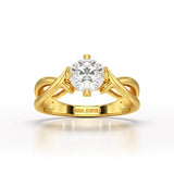 1 CT Solitaire Lab Diamond Engagement Ring - Jama Jewels