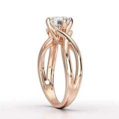 1 CT Solitaire Lab Diamond Engagement Ring - Jama Jewels