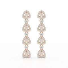 1.11 CT Lab Diamond Drop & Dangle Earring