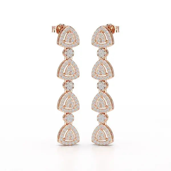 1.11 CT Lab Diamond Drop & Dangle Earring