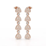 1.11 CT Lab Diamond Drop & Dangle Earring