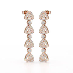 1.11 CT Lab Diamond Drop & Dangle Earring