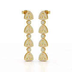 1.11 CT Lab Diamond Drop & Dangle Earring