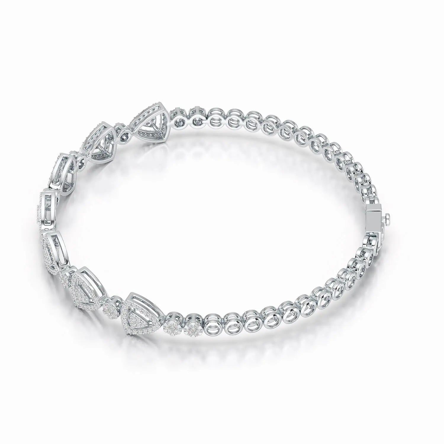 1.14 CT 18KT Lab Diamond Classic Women's Bracelet