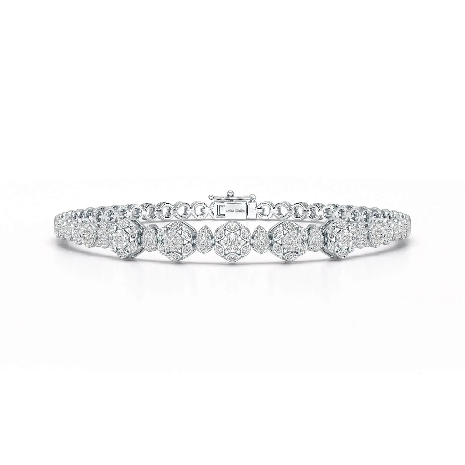 Exquisite 1.15 CT Lab Created Diamond Bracelet