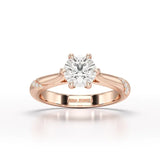 1.16 CT Round Lab Diamond Solitaire Ring - Jama Jewels