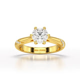 1.16 CT Round Lab Diamond Solitaire Ring - Jama Jewels