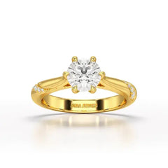 1.16 CT Round Lab Diamond Solitaire Ring - Jama Jewels
