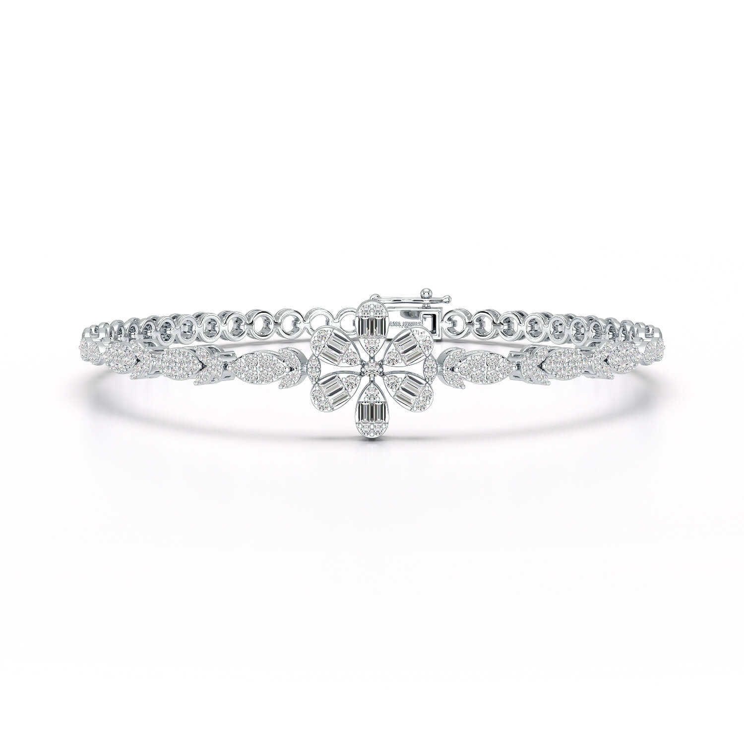 Baguette Cut 1.17 CT Lab Diamond Bracelet