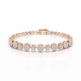 1.26 CT Lab Diamond Flower Shape Bracelet