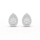 1.27 CT Lab Diamond Pear Cut Stud Earring Jama Jewels