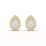 1.27 CT Lab Diamond Pear Cut Stud Earring