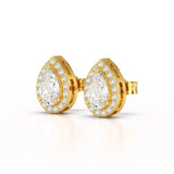 1.27 CT Lab Diamond Pear Cut Stud Earring